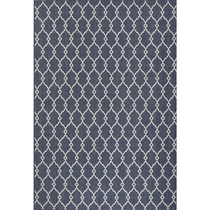 Contemporary Rectangle Area Rug, Denim, 1'8" X 3'7"