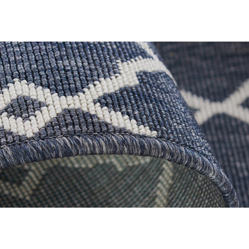 Contemporary Rectangle Area Rug, Denim, 1'8" X 3'7"
