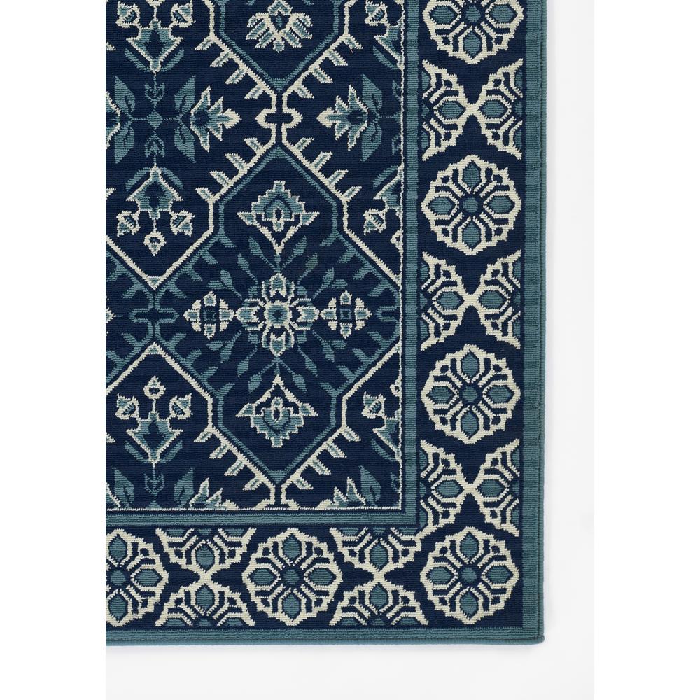 Transitional Rectangle Area Rug, Navy, 1'8" X 3'7"