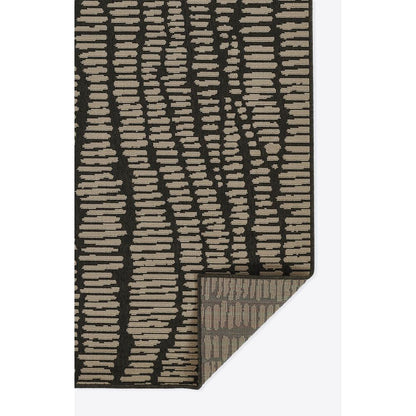 Contemporary Rectangle Area Rug, Charcoal, 1'8" X 3'7"