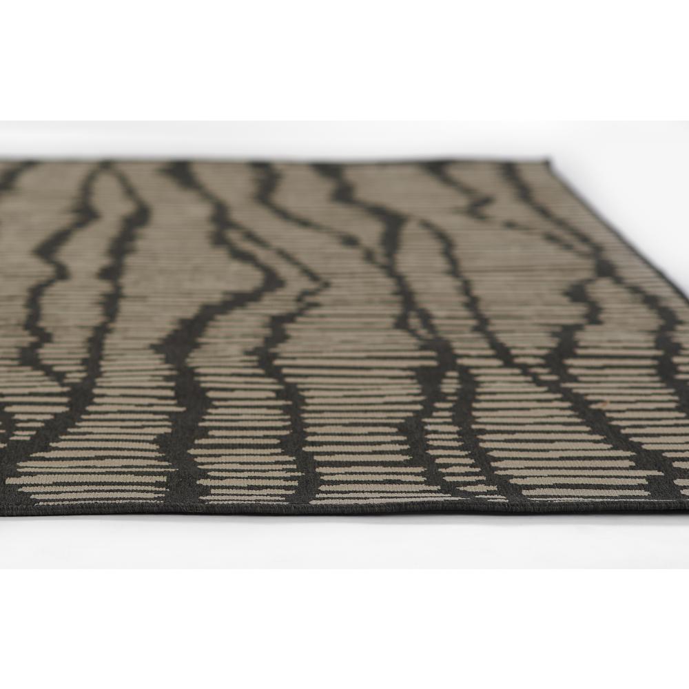 Contemporary Rectangle Area Rug, Charcoal, 1'8" X 3'7"