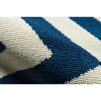 Contemporary Rectangle Area Rug, Navy, 1'8" X 3'7"