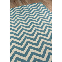 Contemporary Rectangle Area Rug, Blue, 1'8" X 3'7"