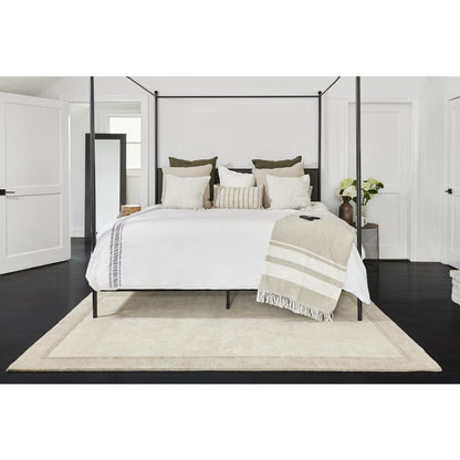 Contemporary Rectangle Area Rug, Taupe, 2' X 3'