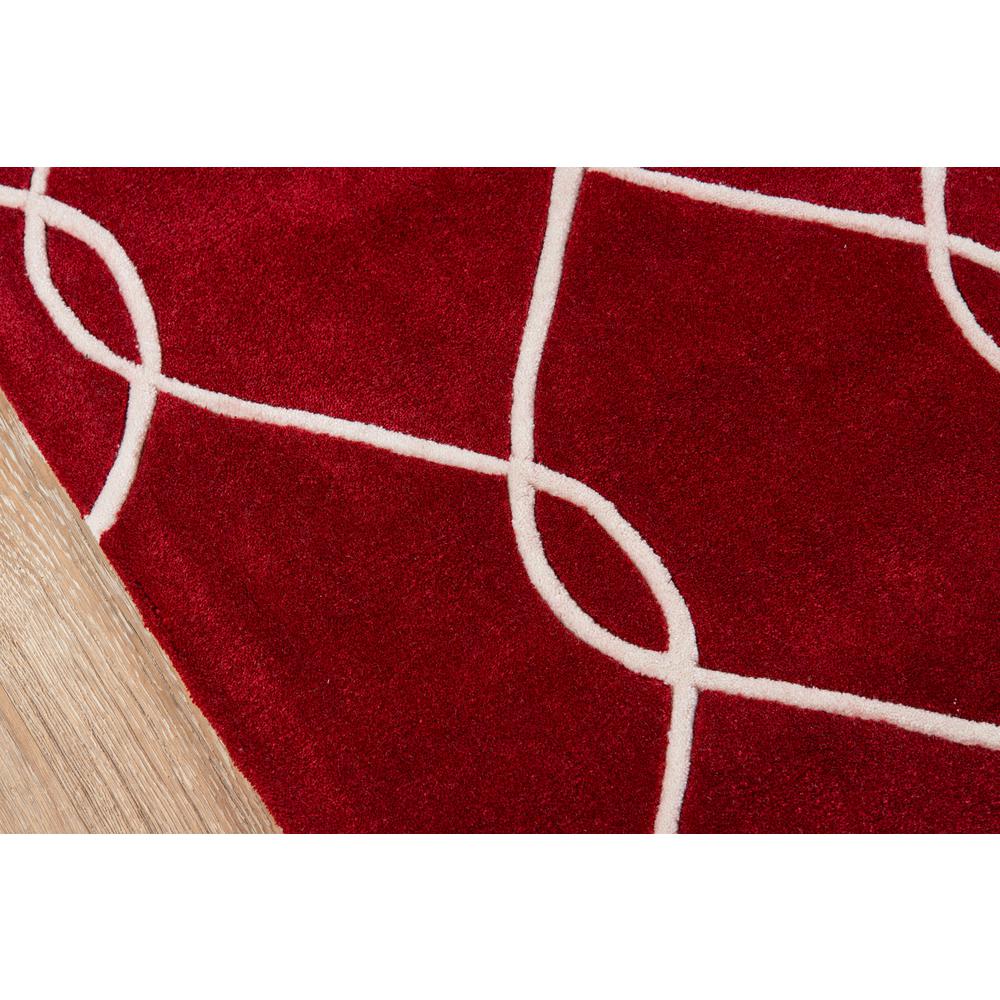 Contemporary Rectangle Area Rug, Red, 2' X 3'