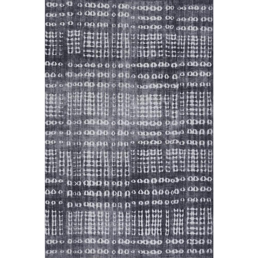 Contemporary Rectangle Area Rug, Charcoal, 9' X 12'
