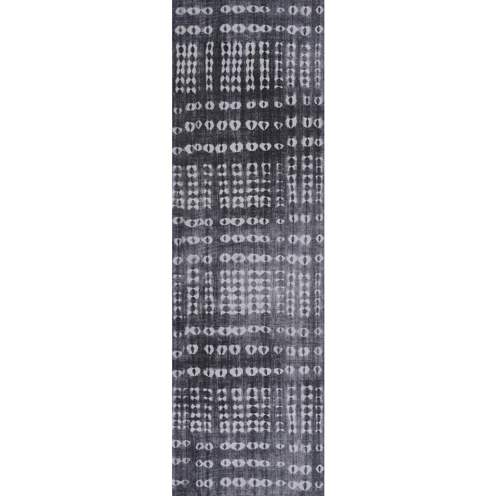 Contemporary Rectangle Area Rug, Charcoal, 9' X 12'