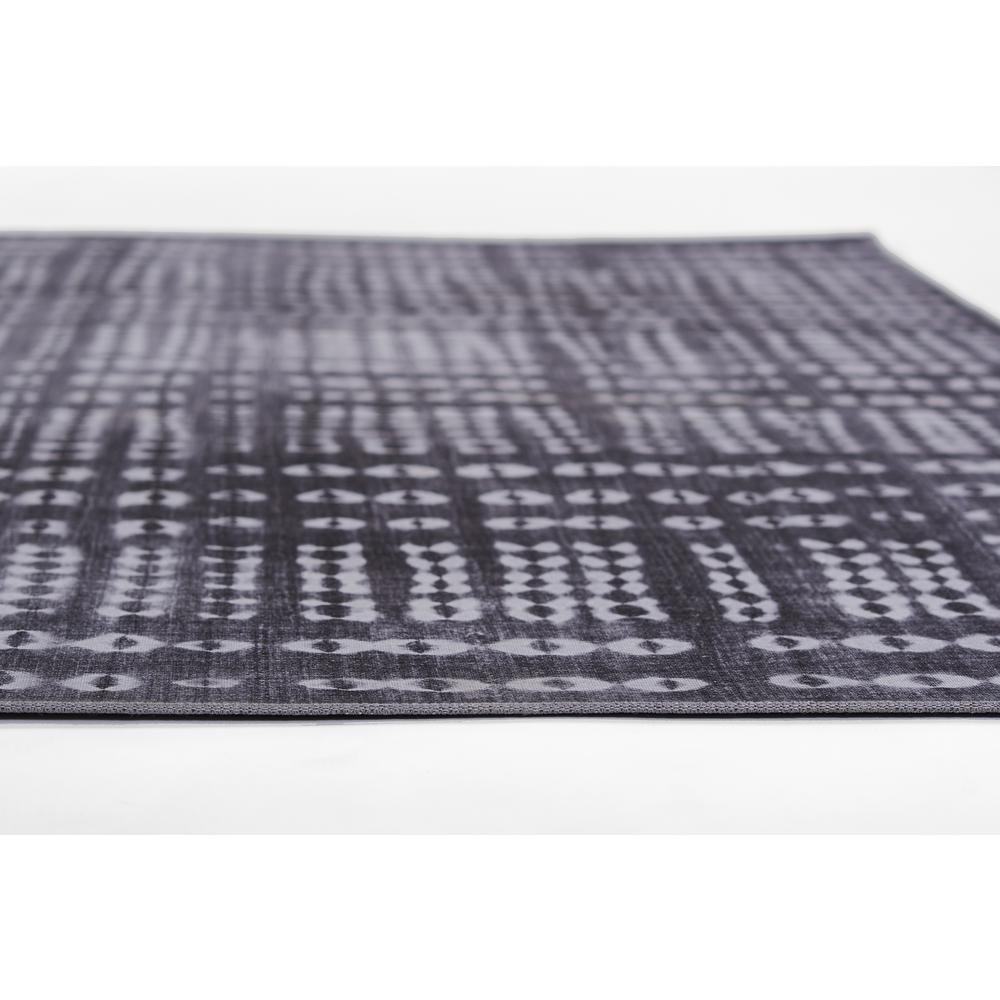Contemporary Rectangle Area Rug, Charcoal, 9' X 12'