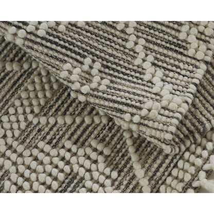 Contemporary Rectangle Area Rug, Charcoal, 9' X 12'