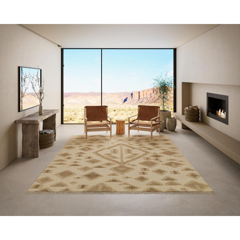 Traditional Rectangle Area Rug, Natural, 9' X 12'