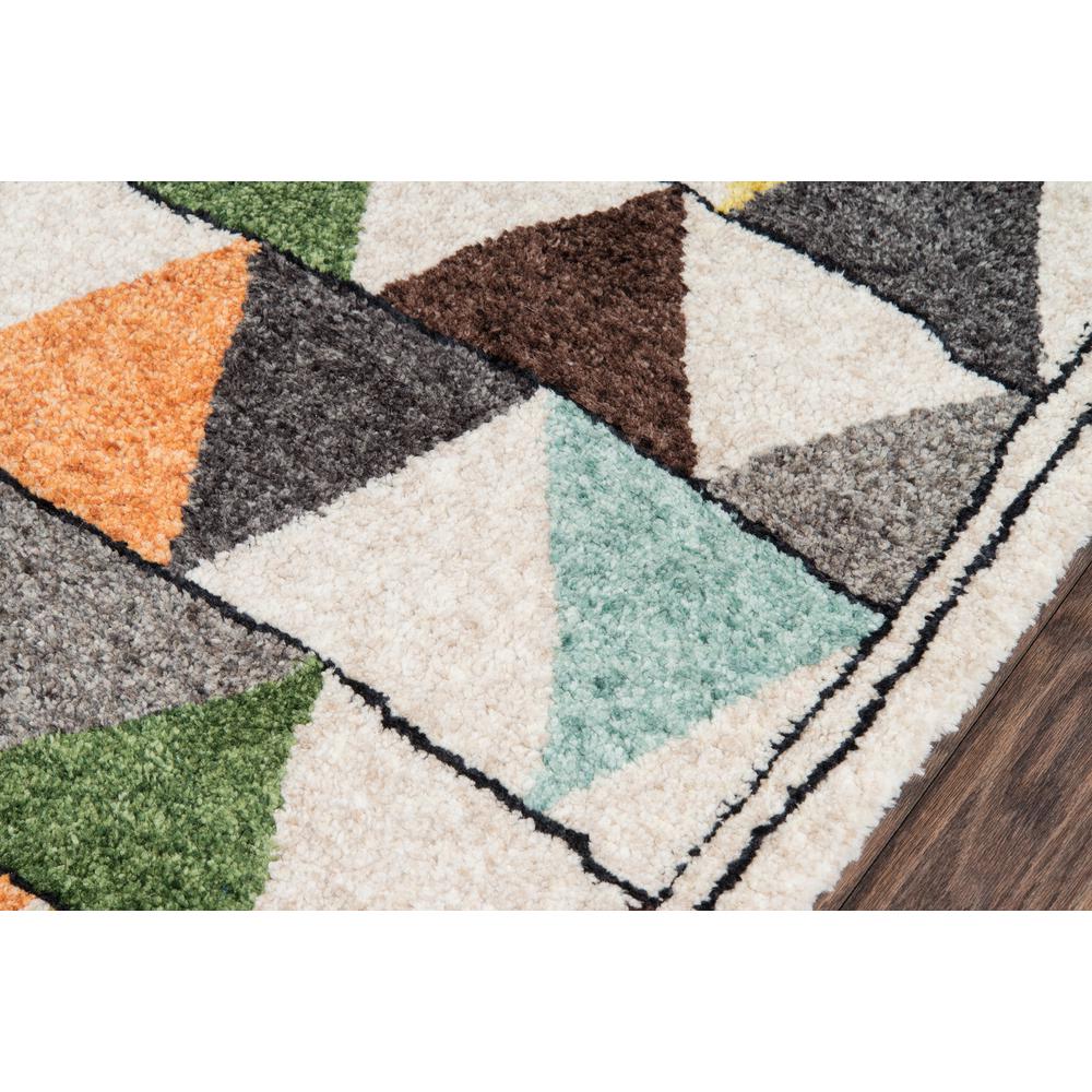 Modern Runner Area Rug, Multi, 2'3" X 8' Runner