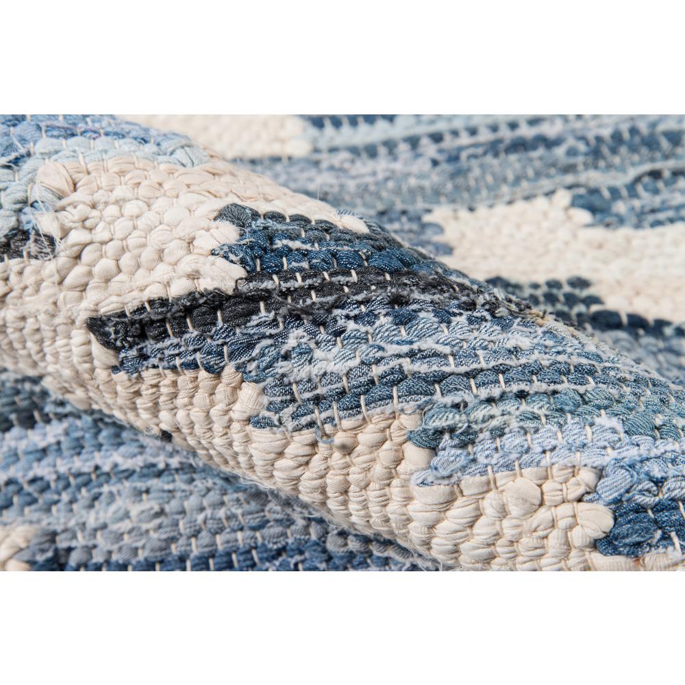 Contemporary Rectangle Area Rug, Blue, 2' X 3'