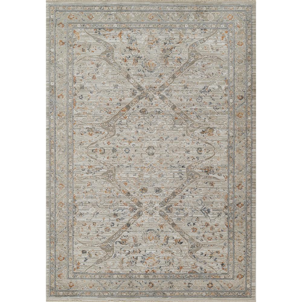 Traditional Rectangle Area Rug, Cream, 2'2" X 3'11"