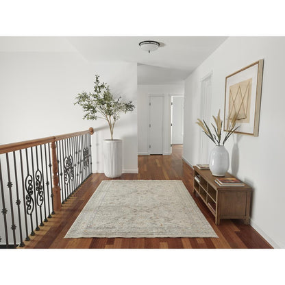 Traditional Rectangle Area Rug, Cream, 2'2" X 3'11"