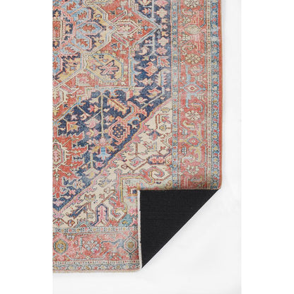 Traditional Rectangle Area Rug, Navy, 2' X 3'
