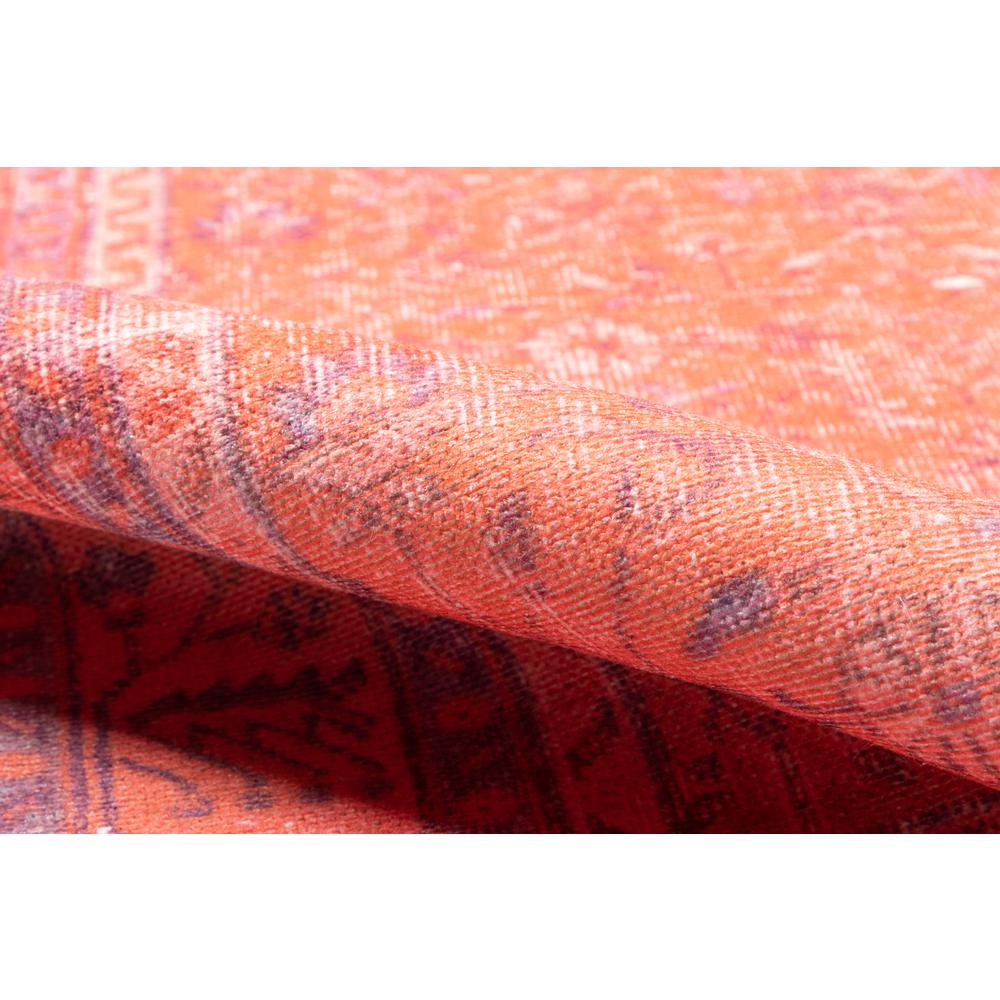 Traditional Rectangle Area Rug, Coral, 2' X 3'