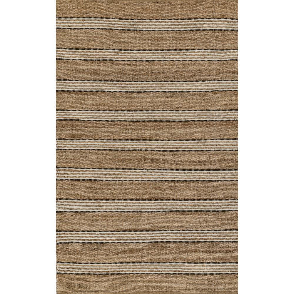 Contemporary Rectangle Area Rug, Brown, 2' X 3'