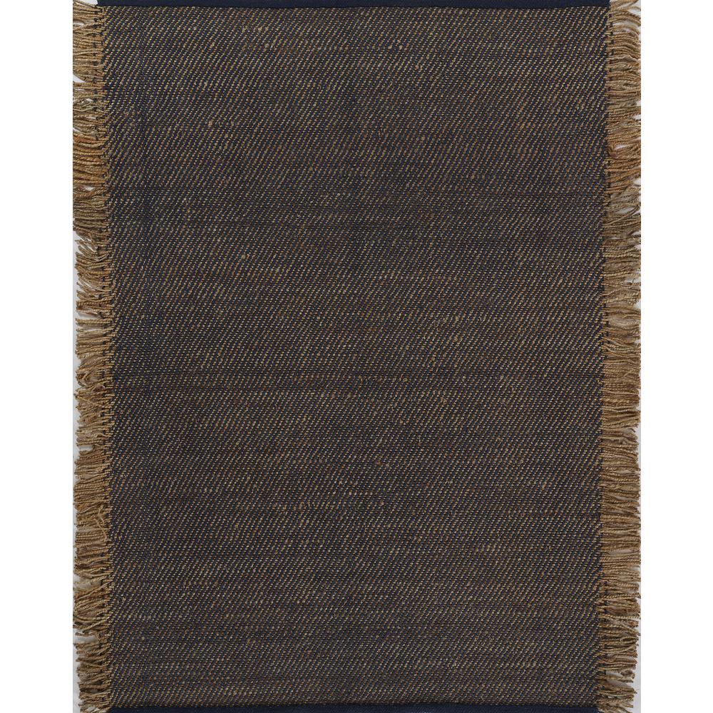 Contemporary Runner Area Rug, Blue, 2'3" X 8' Runner