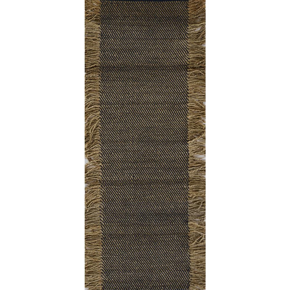 Contemporary Runner Area Rug, Blue, 2'3" X 8' Runner