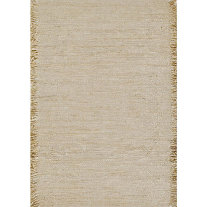 Contemporary Runner Area Rug, Ivory, 2'3" X 8' Runner