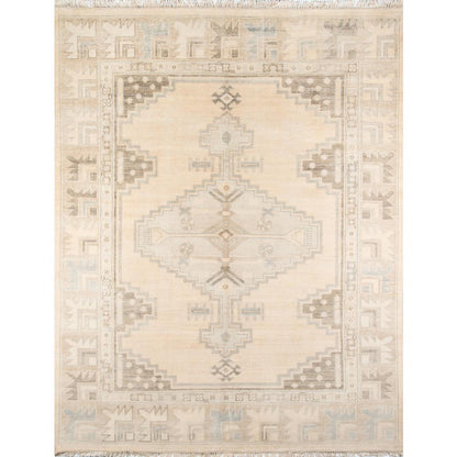 Traditional Rectangle Area Rug, Beige, 2' X 3'