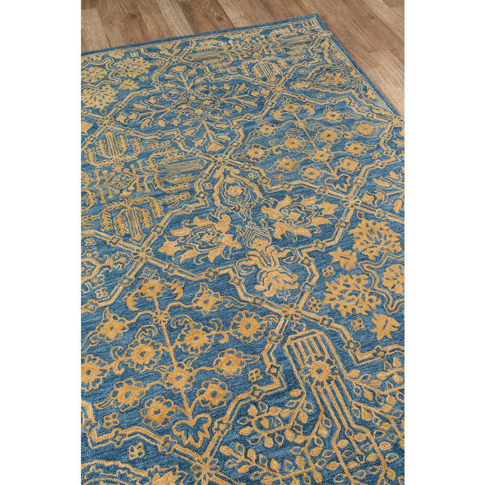 Traditional Rectangle Area Rug, Blue, 2' X 3'
