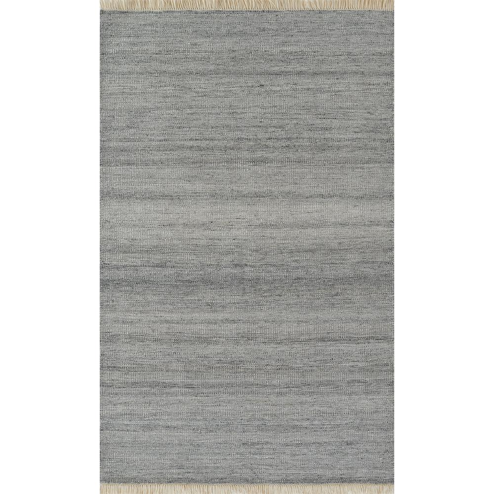 Contemporary Rectangle Area Rug, Silver, 9' X 12'