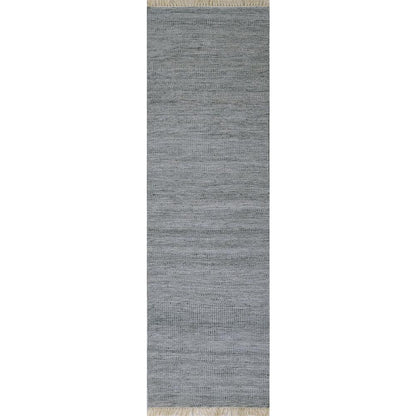 Contemporary Rectangle Area Rug, Silver, 9' X 12'