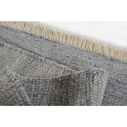 Contemporary Rectangle Area Rug, Silver, 9' X 12'