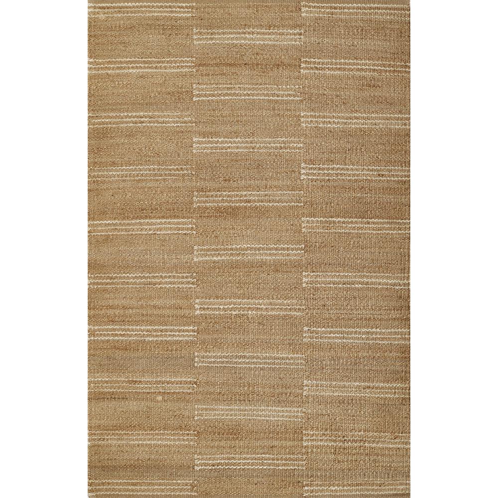 Contemporary Rectangle Area Rug, Natural, 2' X 3'