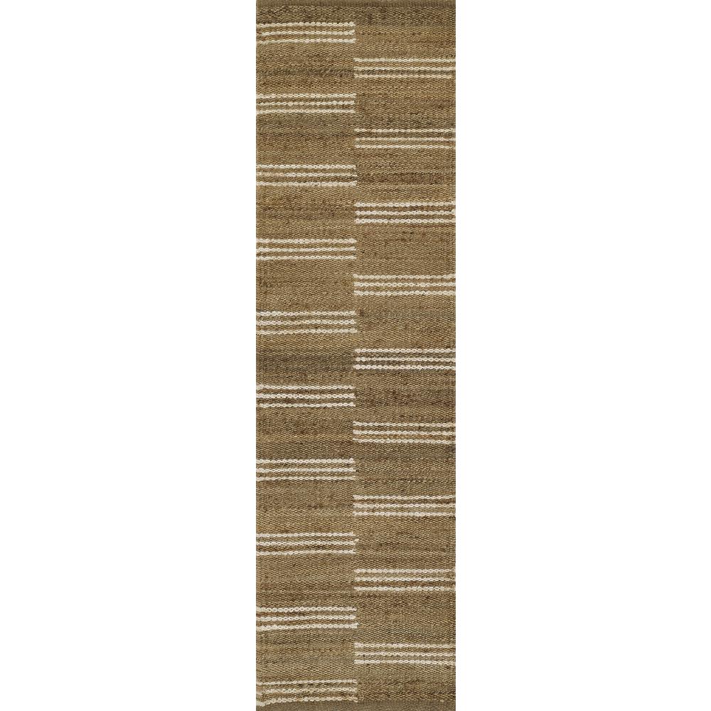 Contemporary Rectangle Area Rug, Natural, 2' X 3'