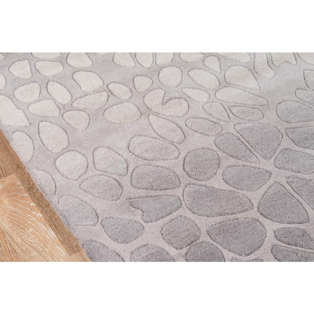 Contemporary Runner Area Rug, Silver, 2'3" X 8' Runner