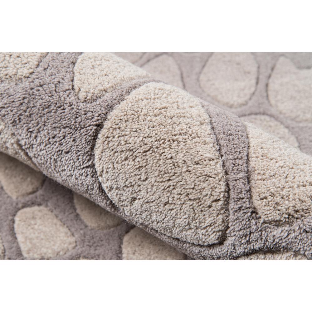 Contemporary Runner Area Rug, Silver, 2'3" X 8' Runner
