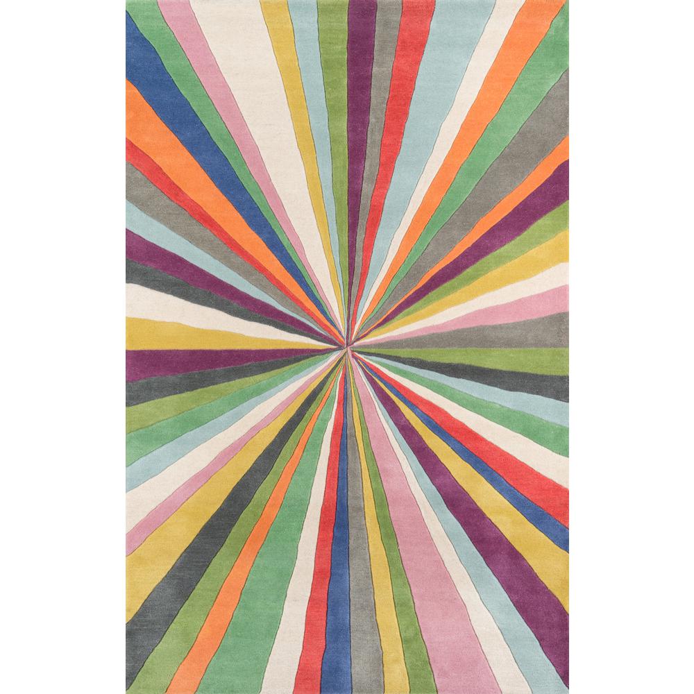 Contemporary Runner Area Rug, Multi, 2'3" X 8' Runner
