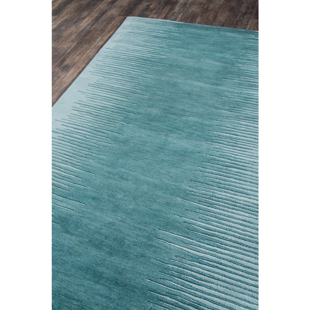 Contemporary Runner Area Rug, Aqua, 2'3" X 8' Runner