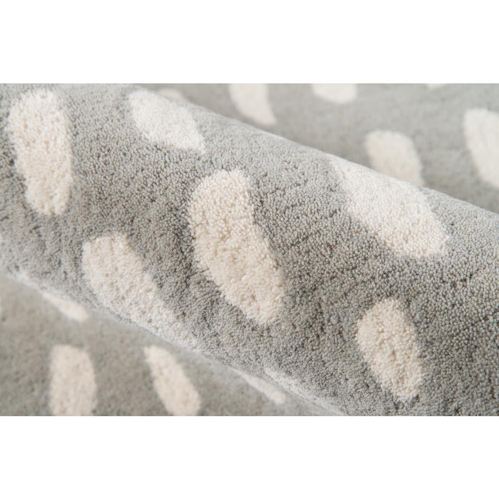 Contemporary Runner Area Rug, Grey, 2'3" X 8' Runner