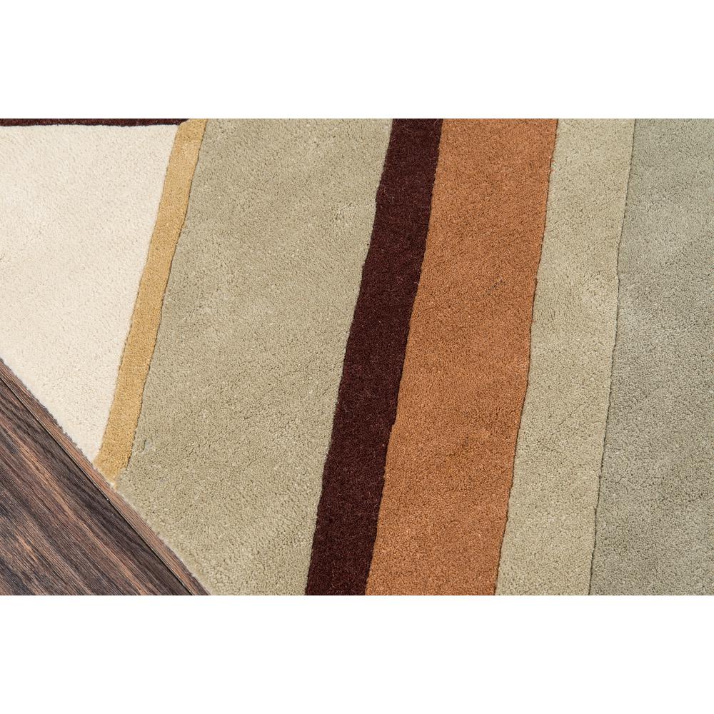 Contemporary Runner Area Rug, Brown, 2'3" X 8' Runner