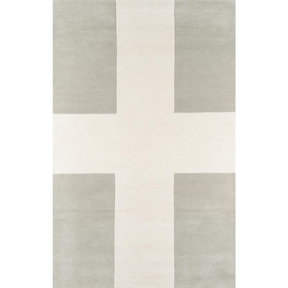 Contemporary Runner Area Rug, Grey, 2'3" X 8' Runner