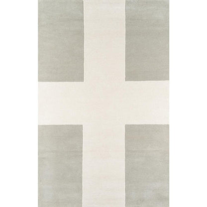 Contemporary Runner Area Rug, Grey, 2'3" X 8' Runner