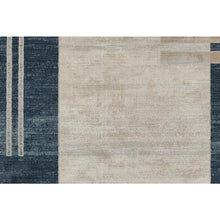 Contemporary Rectangle Area Rug, Blue, 1'10" X 2'10"