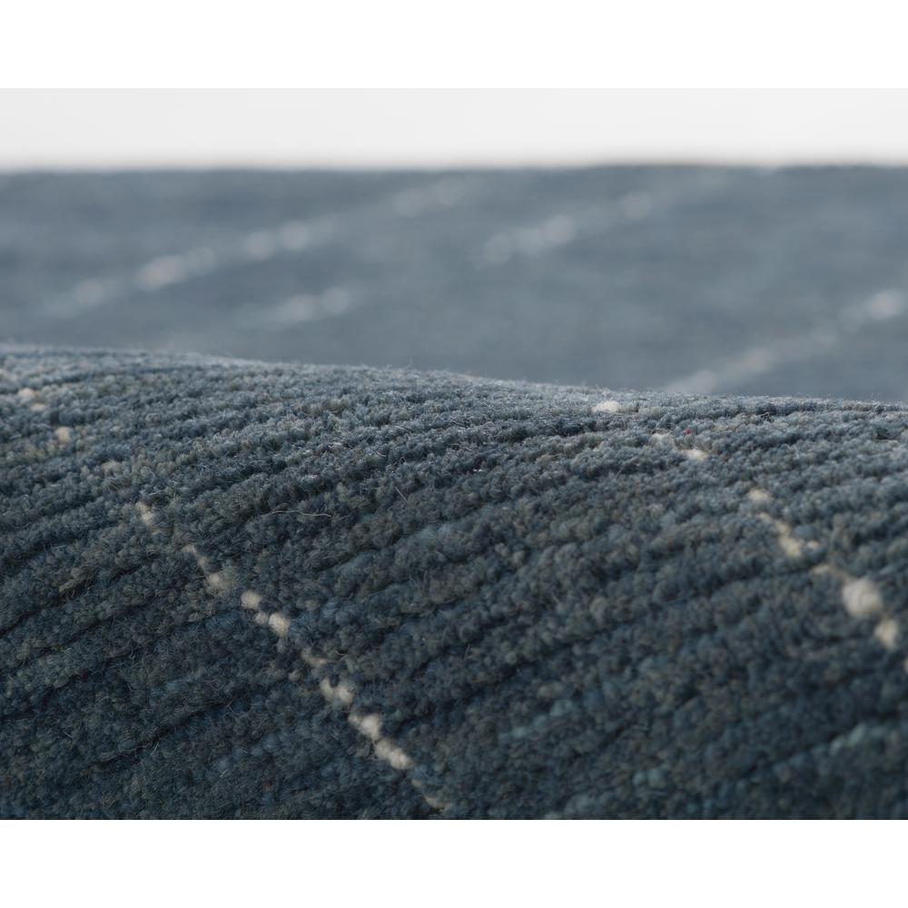 Contemporary Rectangle Area Rug, Blue, 2' X 4'