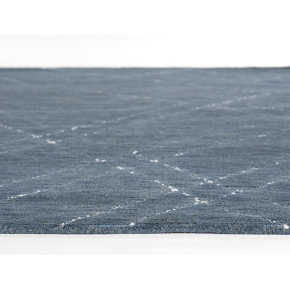Contemporary Rectangle Area Rug, Blue, 2' X 4'