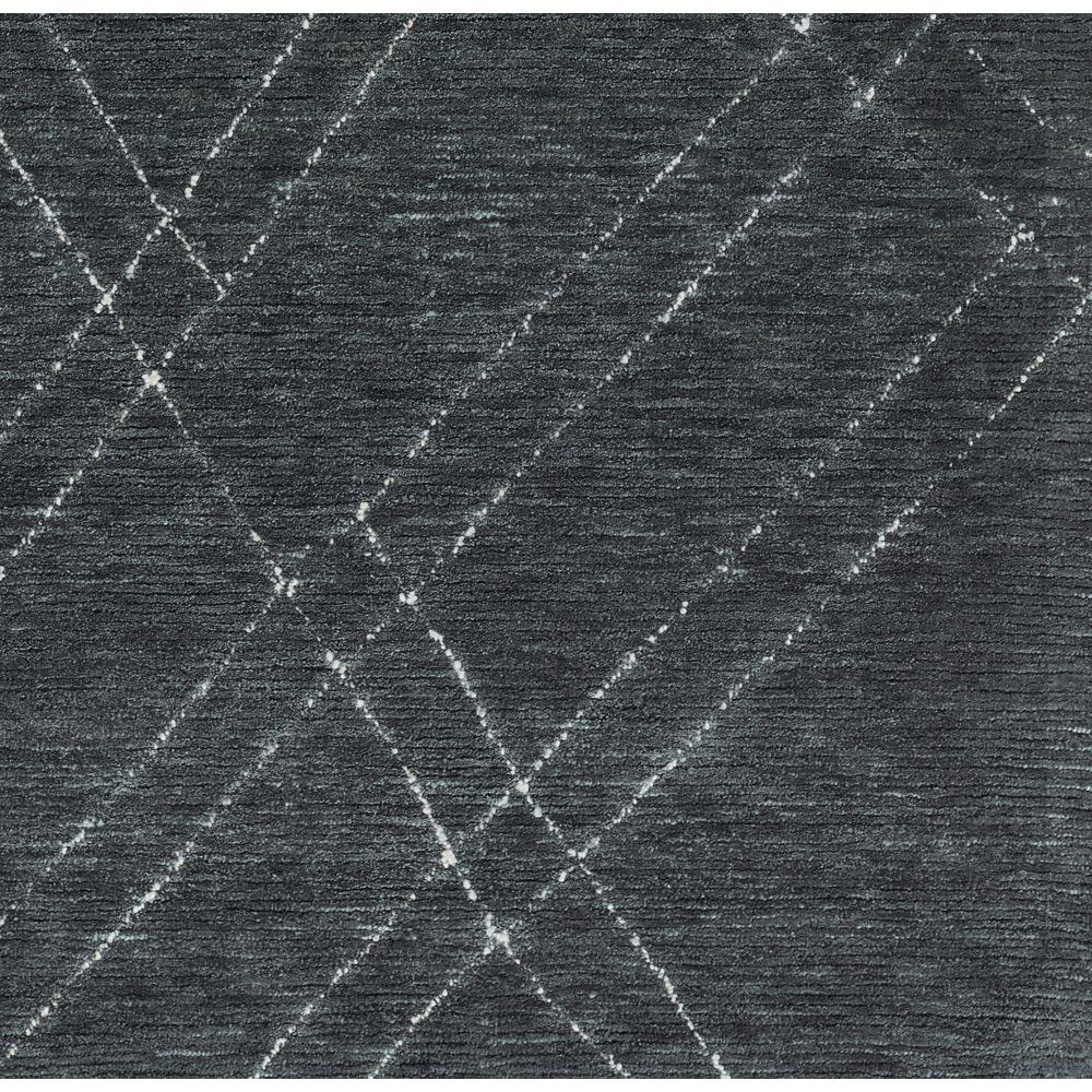 Contemporary Rectangle Area Rug, Blue, 2' X 4'