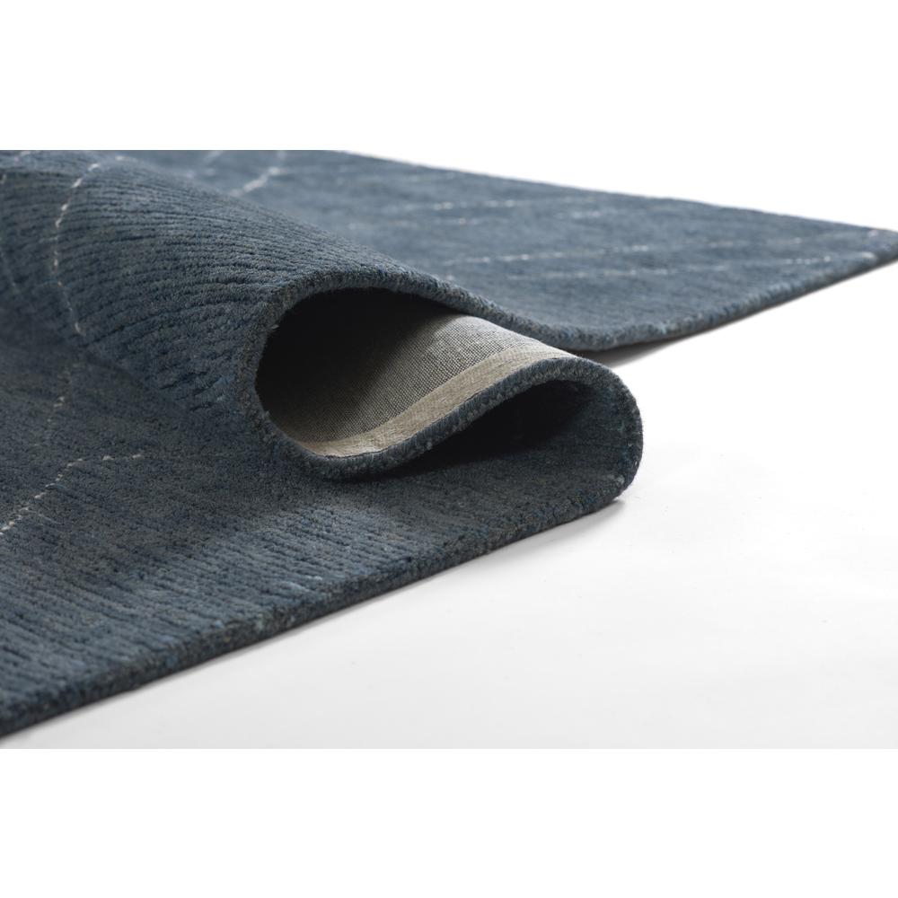 Contemporary Rectangle Area Rug, Blue, 2' X 4'