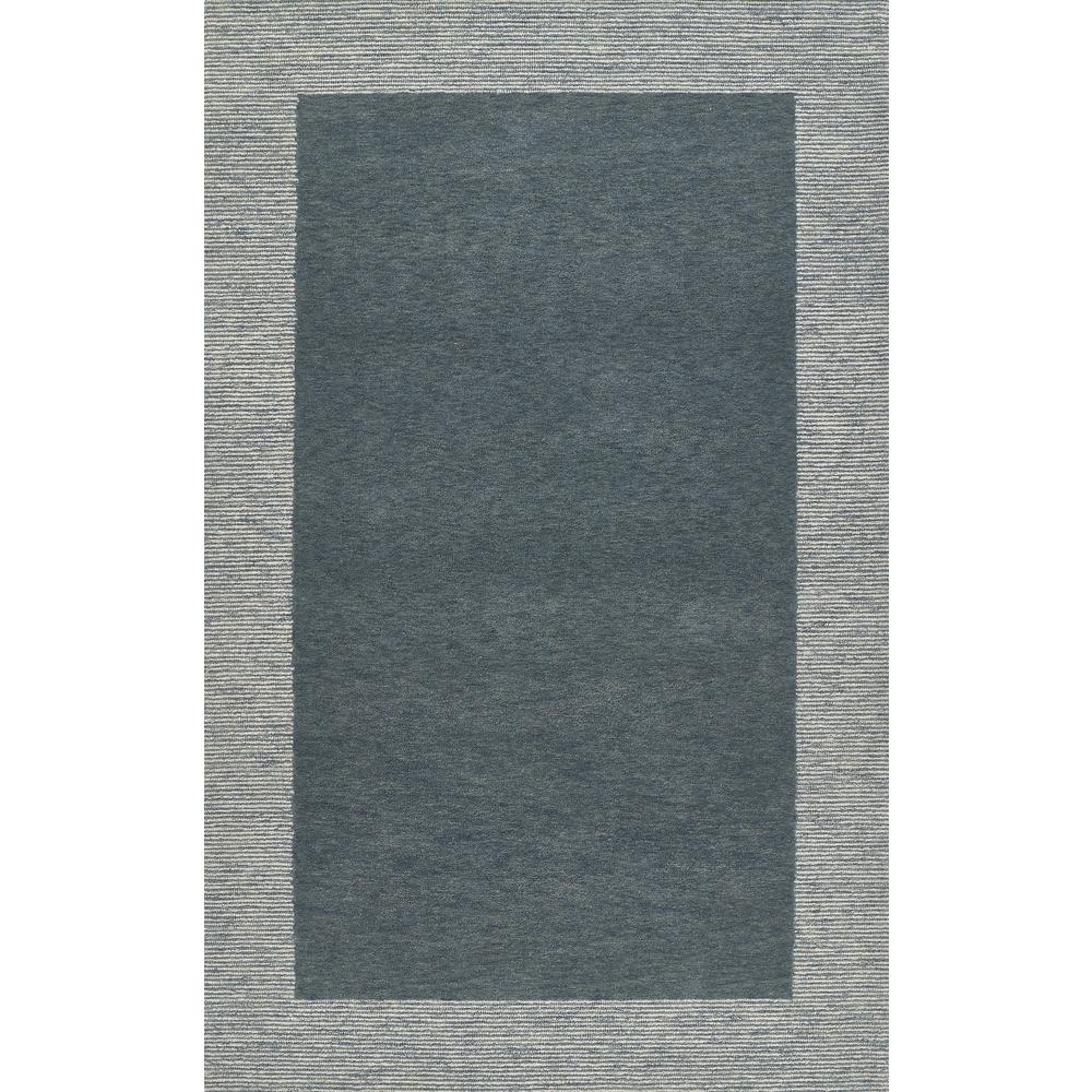 Contemporary Rectangle Area Rug, Blue, 2' X 4'