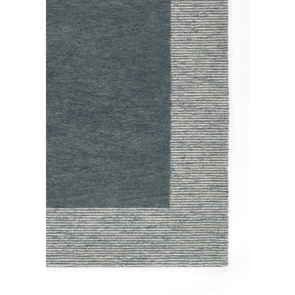 Contemporary Rectangle Area Rug, Blue, 2' X 4'