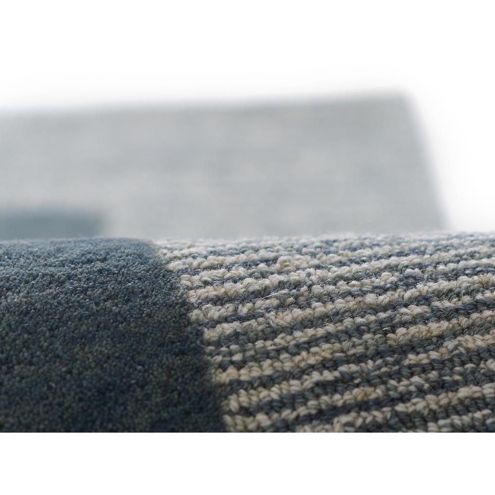 Contemporary Rectangle Area Rug, Blue, 2' X 4'