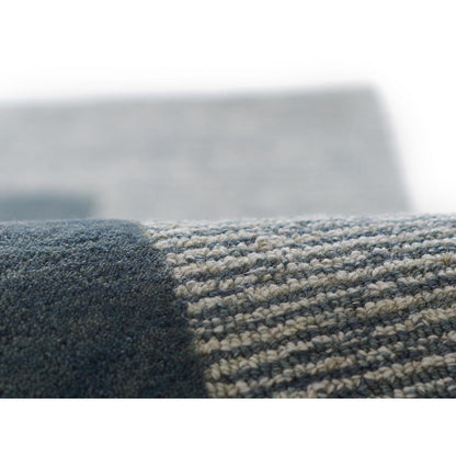 Contemporary Rectangle Area Rug, Blue, 2' X 4'