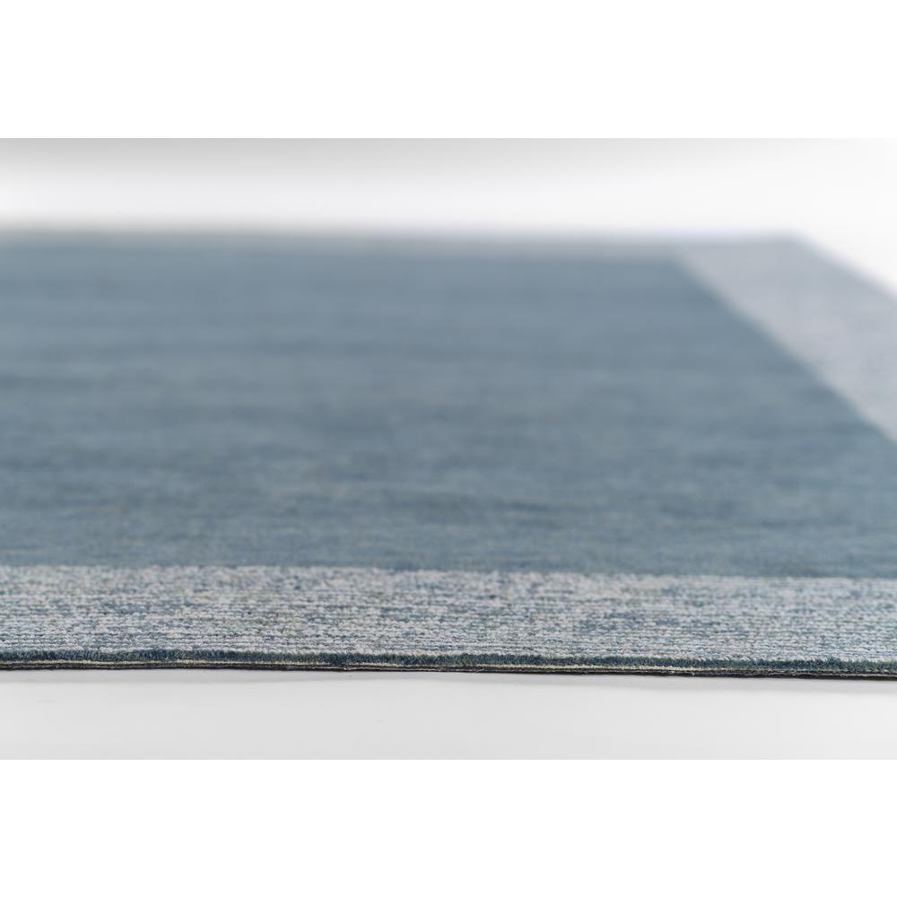 Contemporary Rectangle Area Rug, Blue, 2' X 4'
