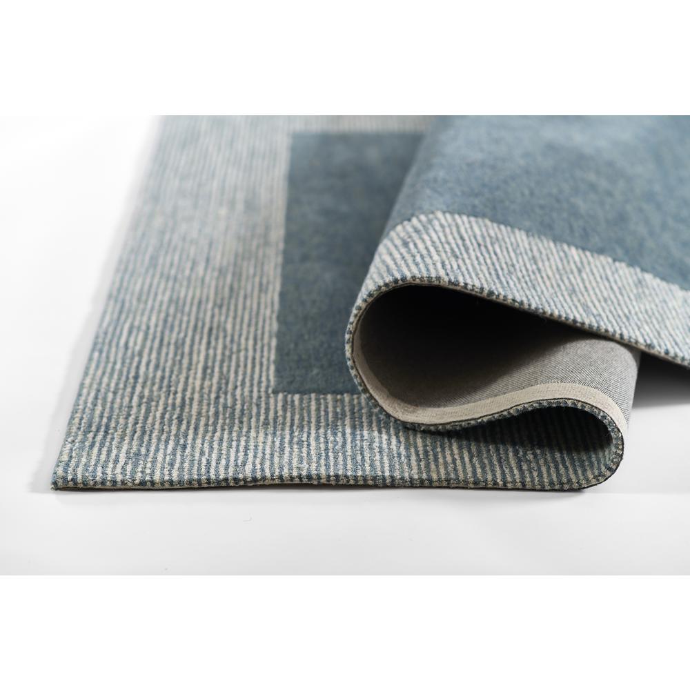 Contemporary Rectangle Area Rug, Blue, 2' X 4'